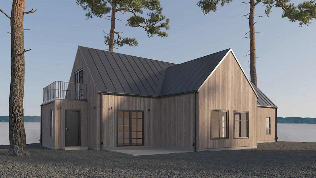 Lär dig om klimatskal med vårt 3D-hus