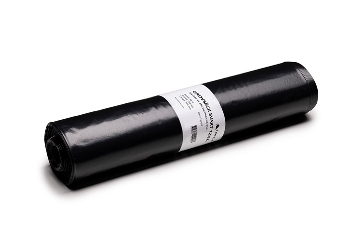 Säckar i polyeten på rulle