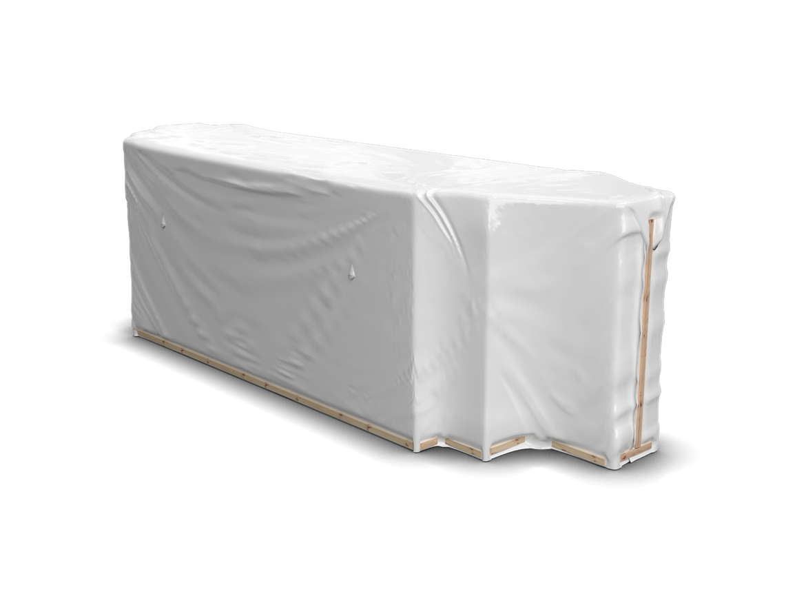 Byggelement med folie utan tryck