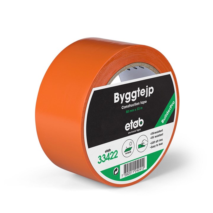Byggetape orange